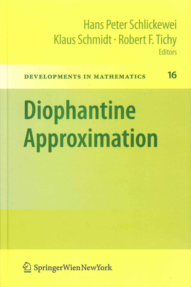 Diophantine Approximation: Festschrift for Wolfgang Schmidt (Developments in Mathematics #16) book cover by 
