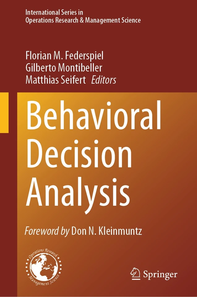 Behavioral Decision Analysis (International Series in Operations Research & Management Science #350) book cover by 