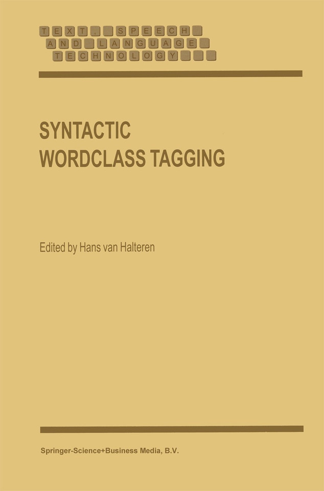 Syntactic Wordclass Tagging (Text, Speech and Language Technology #9) book cover by 