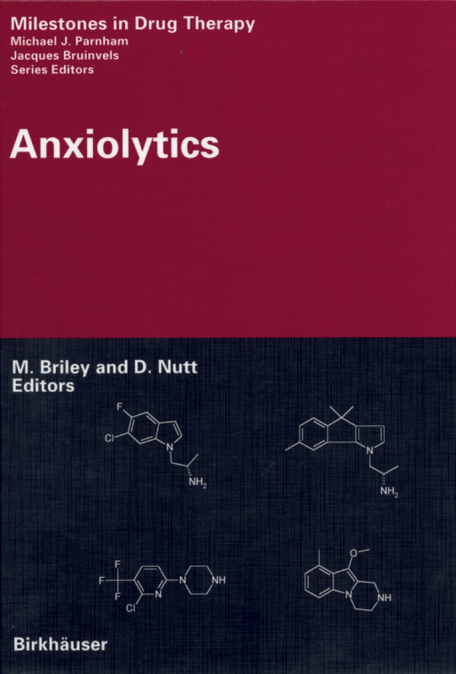 Anxiolytics (Milestones in Drug Therapy) book cover by 