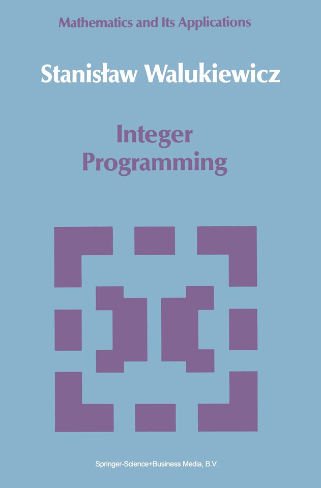 Integer Programming (Mathematics and its Applications #46) book cover by Stanislav Walukiewicz