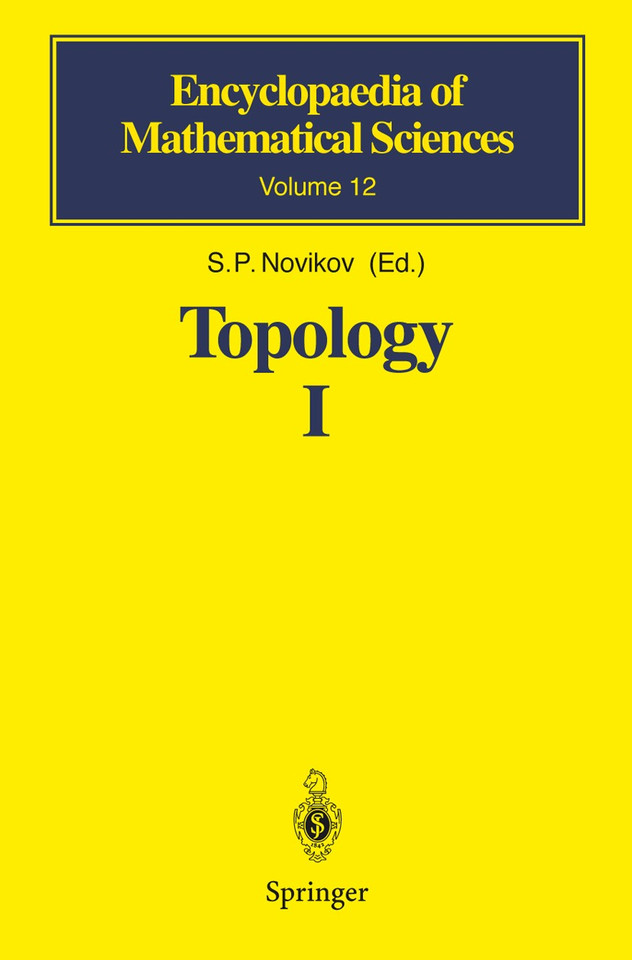 Topology I: General Survey (Encyclopaedia of Mathematical Sciences #12) book cover by S.P. Novikov