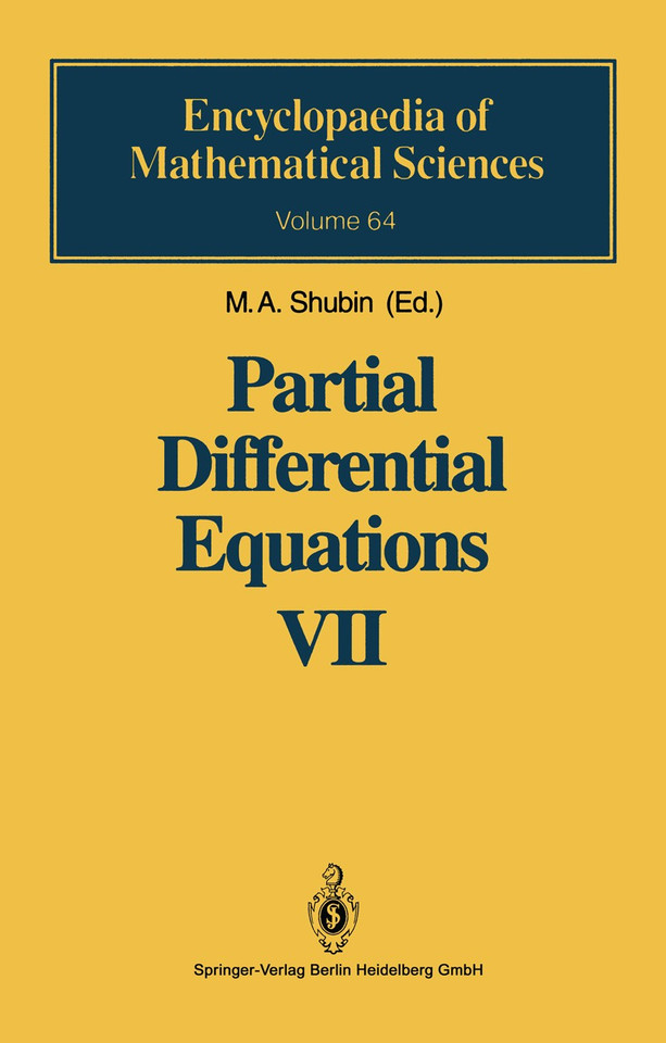Partial Differential Equations VII: Spectral Theory of Differential Operators (Encyclopaedia of Mathematical Sciences #64) book cover by 
