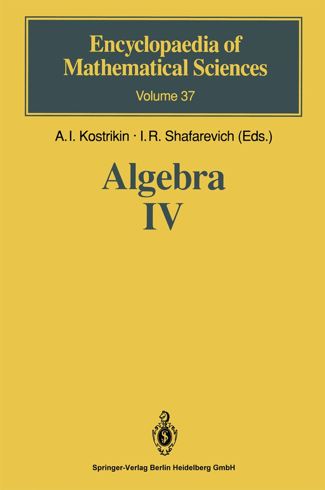 Algebra IV: Infinite Groups. Linear Groups (Encyclopaedia of Mathematical Sciences #37) book cover by 