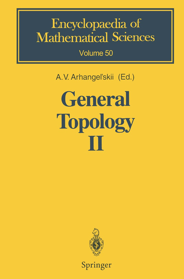 General Topology II: Compactness, Homologies of General Spaces (Encyclopaedia of Mathematical Sciences #50) book cover by 