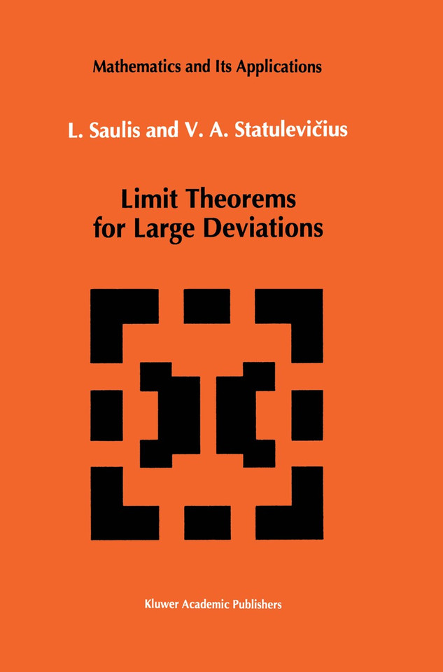Limit Theorems for Large Deviations (Mathematics and its Applications #73) book cover by L. Saulis, V.A. Statulevicius