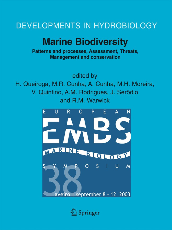 Marine Biodiversity: Patterns and Processes, Assessment, Threats, Management and Conservation (Developments in Hydrobiology #183) book cover by 