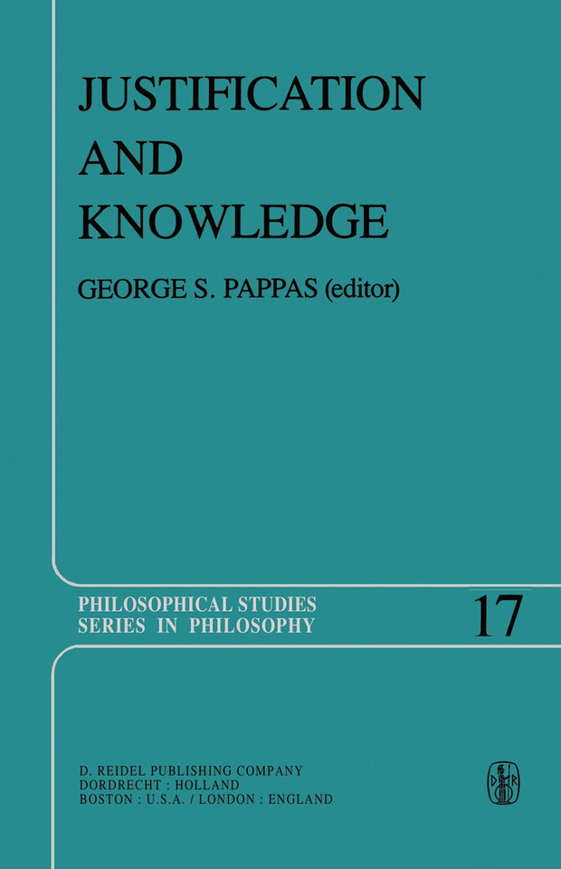 Justification and Knowledge: New Studies in Epistemology (Philosophical Studies Series #17) book cover by 