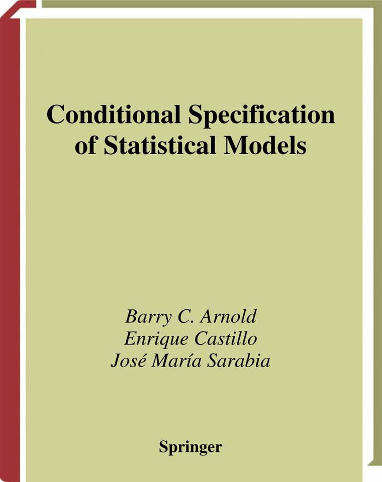 Conditional Specification of Statistical Models (Springer Series in Statistics) book cover by Barry C. Arnold, Enrique Castillo, Jose M. Sarabia