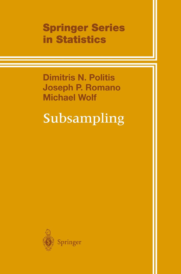 Subsampling (Springer Series in Statistics) book cover by Dimitris N. Politis, Joseph P. Romano, Michael Wolf