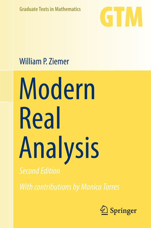 Modern Real Analysis (Graduate Texts in Mathematics #278) book cover by William P. Ziemer