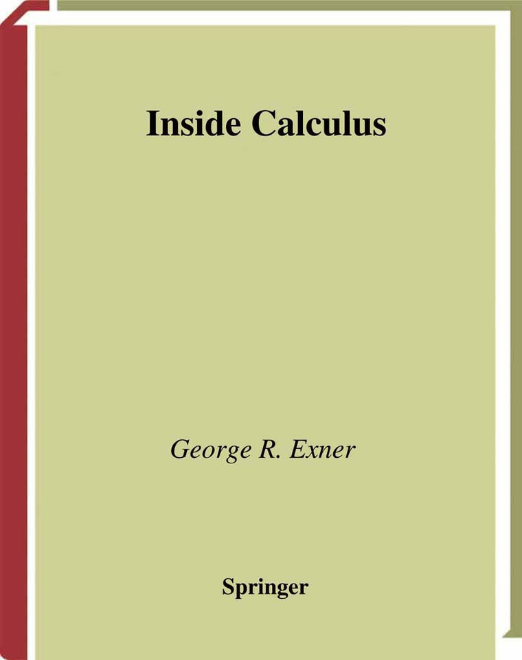 Inside Calculus (Undergraduate Texts in Mathematics) book cover by George R. Exner
