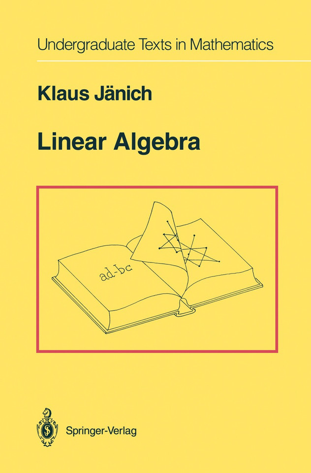Linear Algebra (Undergraduate Texts in Mathematics) book cover by Klaus Jänich