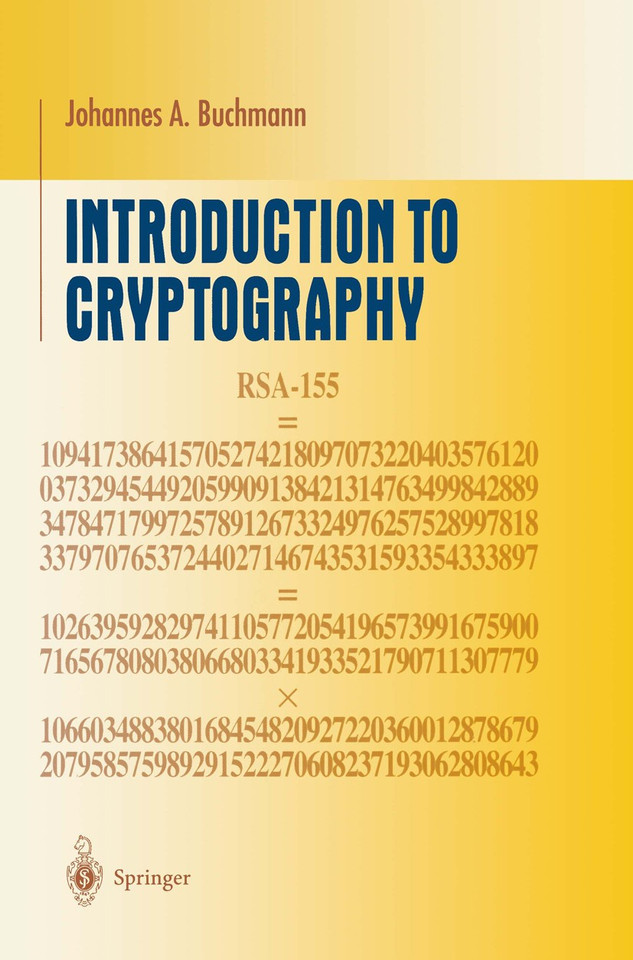 Introduction to Cryptography (Undergraduate Texts in Mathematics) book cover by Johannes Buchmann