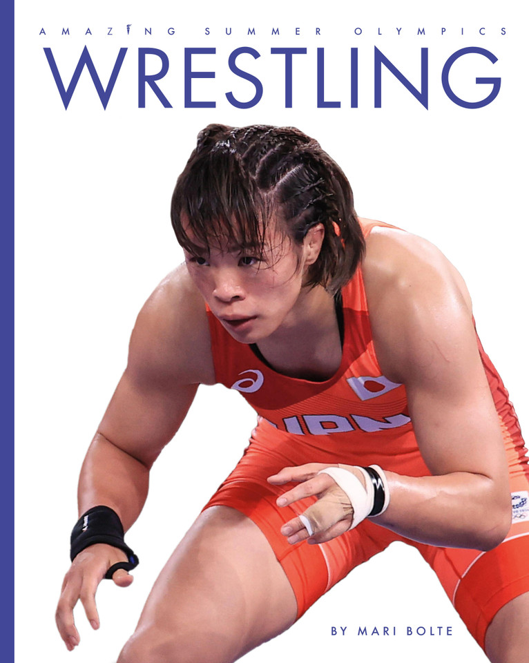 Wrestling book cover by Mari Bolte