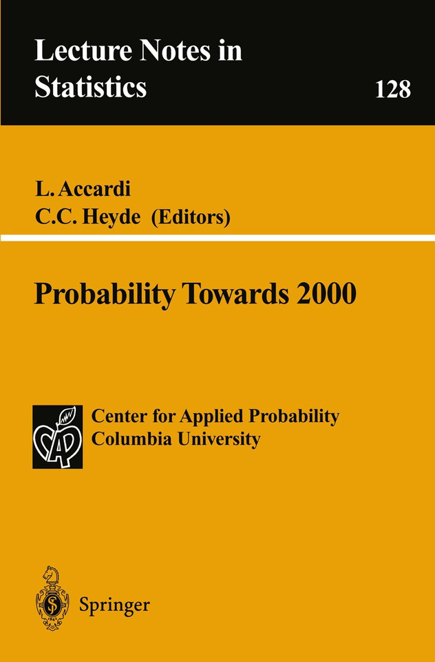 Probability Towards 2000 (Lecture Notes in Statistics #128) book cover by 
