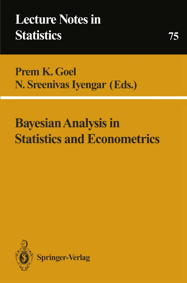Bayesian Analysis in Statistics and Econometrics (Lecture Notes in Statistics #75) book cover by 