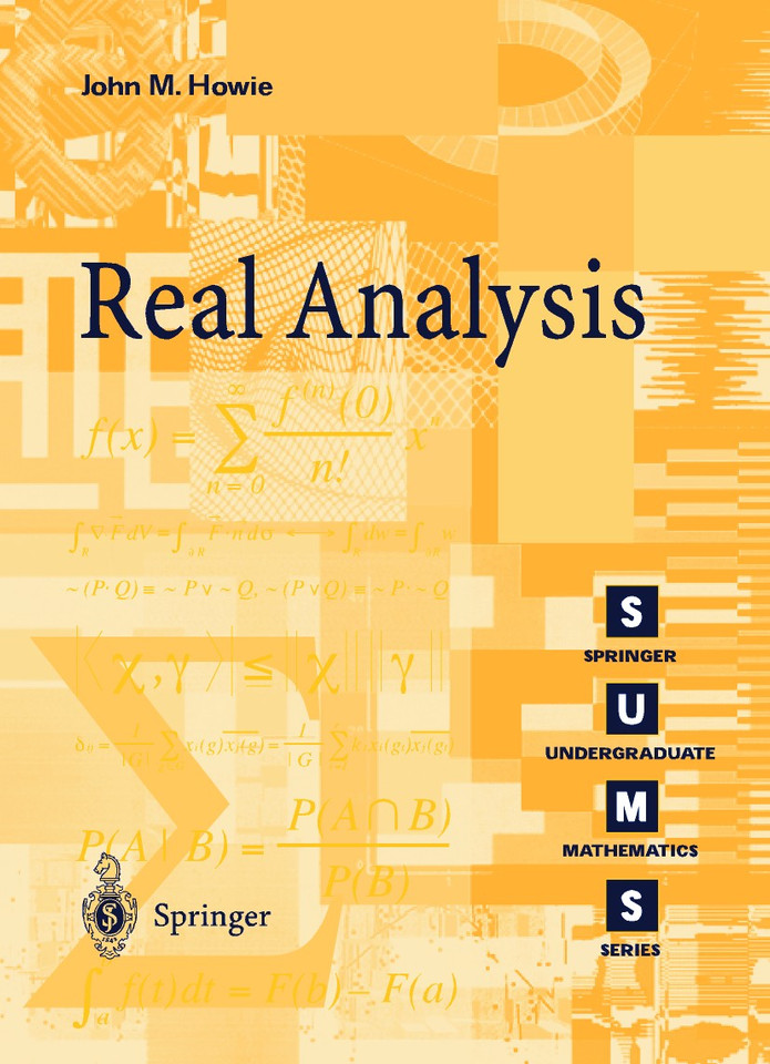 Real Analysis (Springer Undergraduate Mathematics Series) book cover by John M. Howie