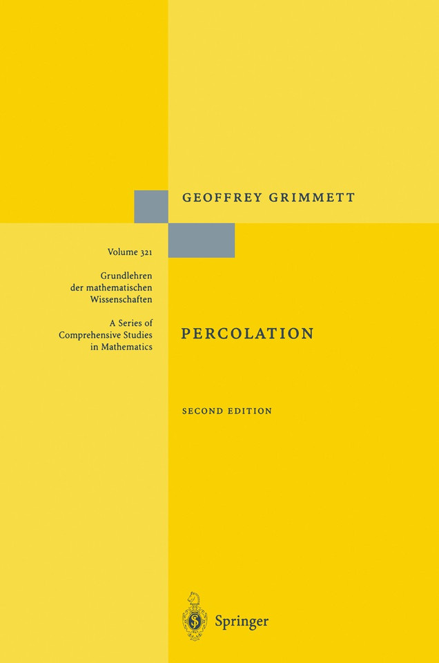 Percolation (Grundlehren der mathematischen Wissenschaften #321) book cover by Geoffrey R. Grimmett