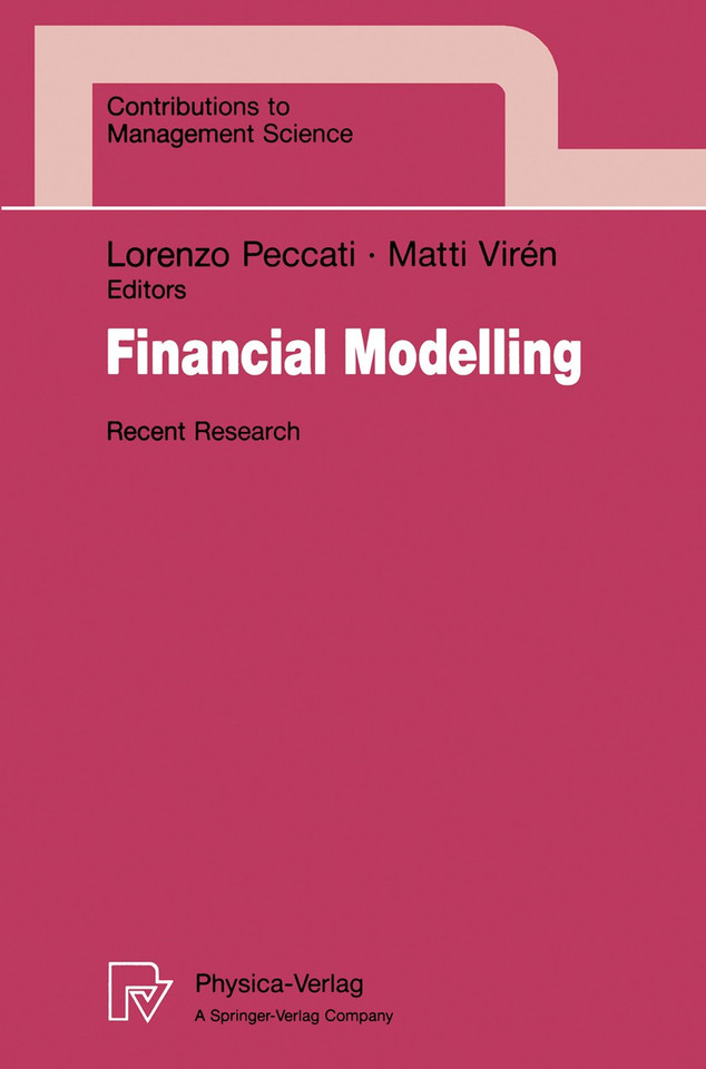 Financial Modelling: Recent Research (Contributions to Management Science) book cover by 