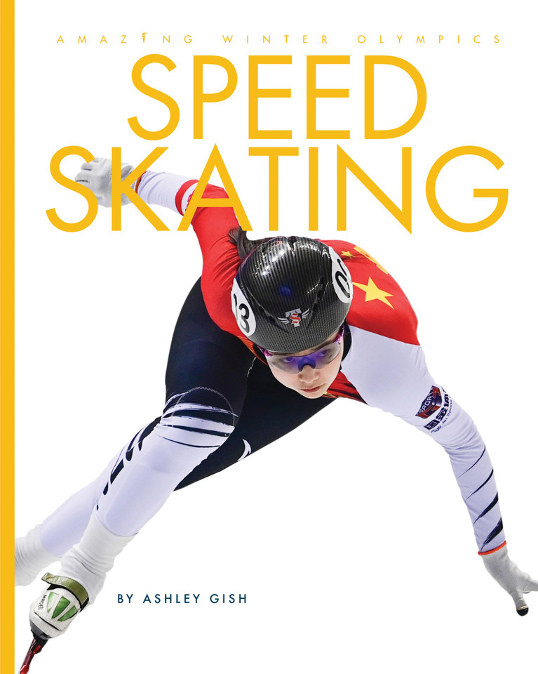 Speed Skating book cover by Ashley Gish