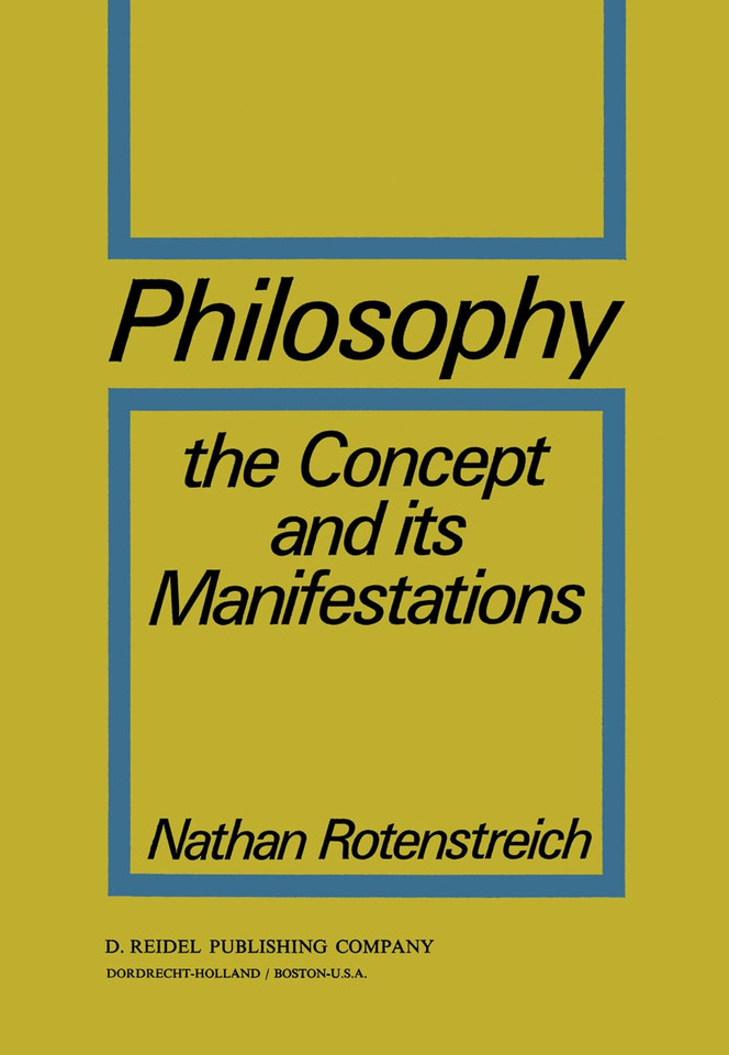 Philosophy: The Concept and its Manifestations book cover by Nathan Rotenstreich