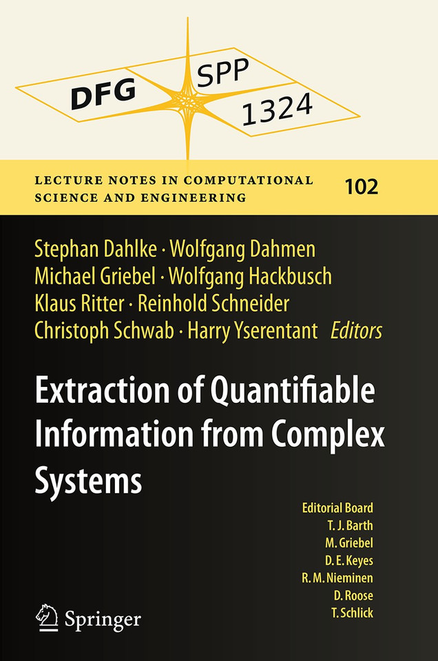 Extraction of Quantifiable Information from Complex Systems (Lecture Notes in Computational Science and Engineering #102) book cover by 