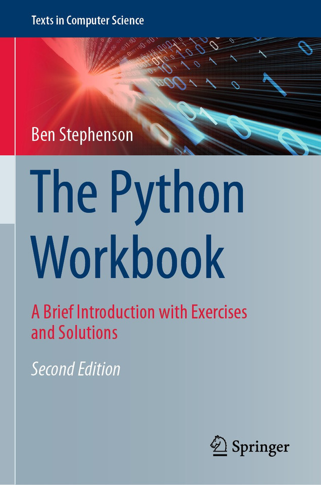 The Python Workbook: A Brief Introduction with Exercises and Solutions (Texts in Computer Science) book cover by Ben Stephenson
