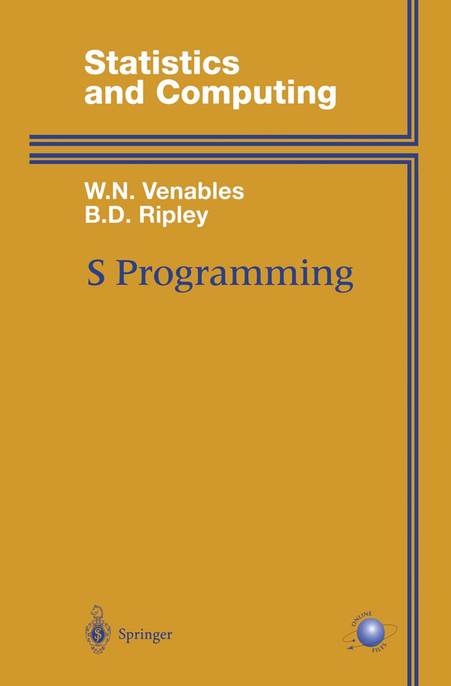 S Programming (Statistics and Computing) book cover by William Venables, B.D. Ripley