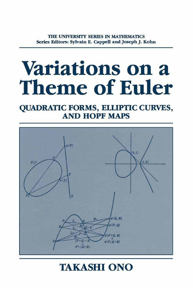 Variations on a Theme of Euler: Quadratic Forms, Elliptic Curves, and Hopf Maps (University Series in Mathematics) book cover by Takashi Ono
