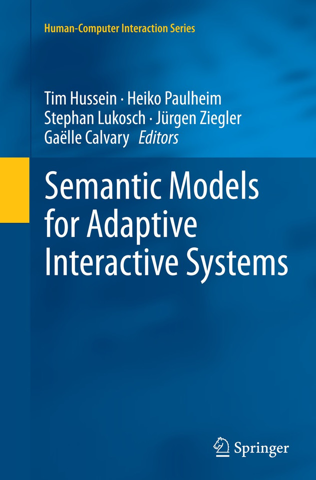 Semantic Models for Adaptive Interactive Systems (Human–Computer Interaction Series) book cover by 