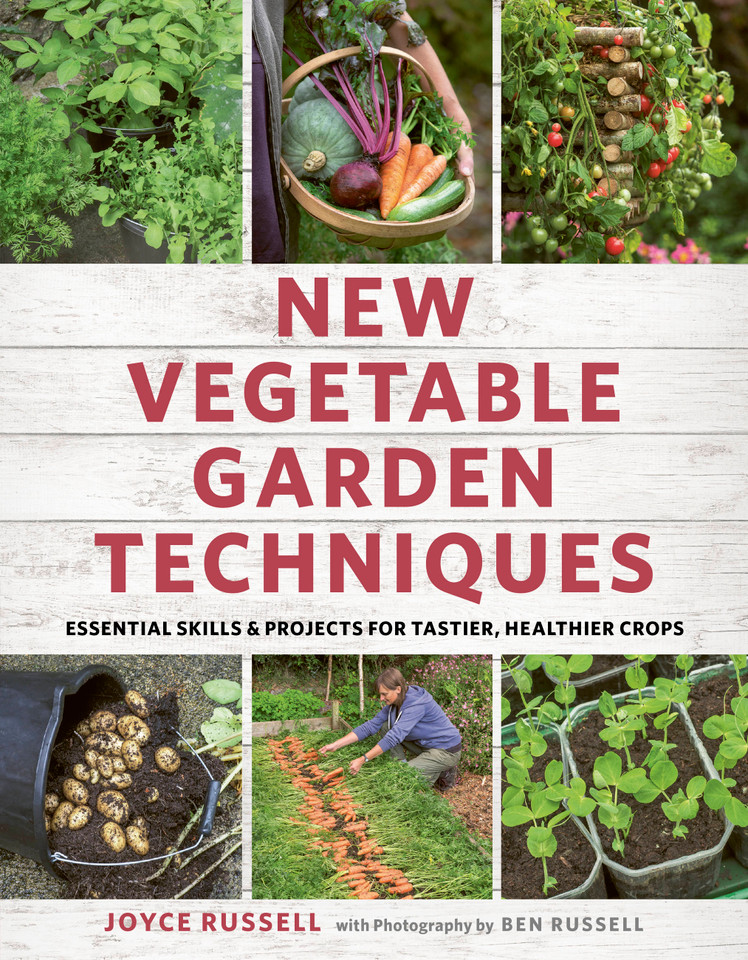 New Vegetable Garden Techniques: Essential skills and projects for tastier, healthier crops book cover by Joyce Russell