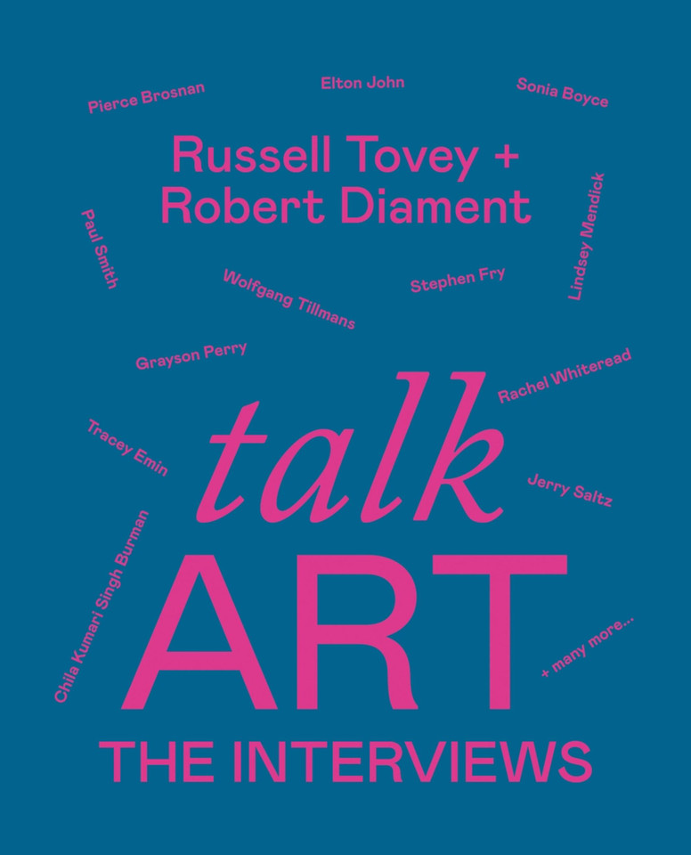 Talk Art The Interviews: Conversations on art, life and everything book cover by Russell Tovey, Robert Diament