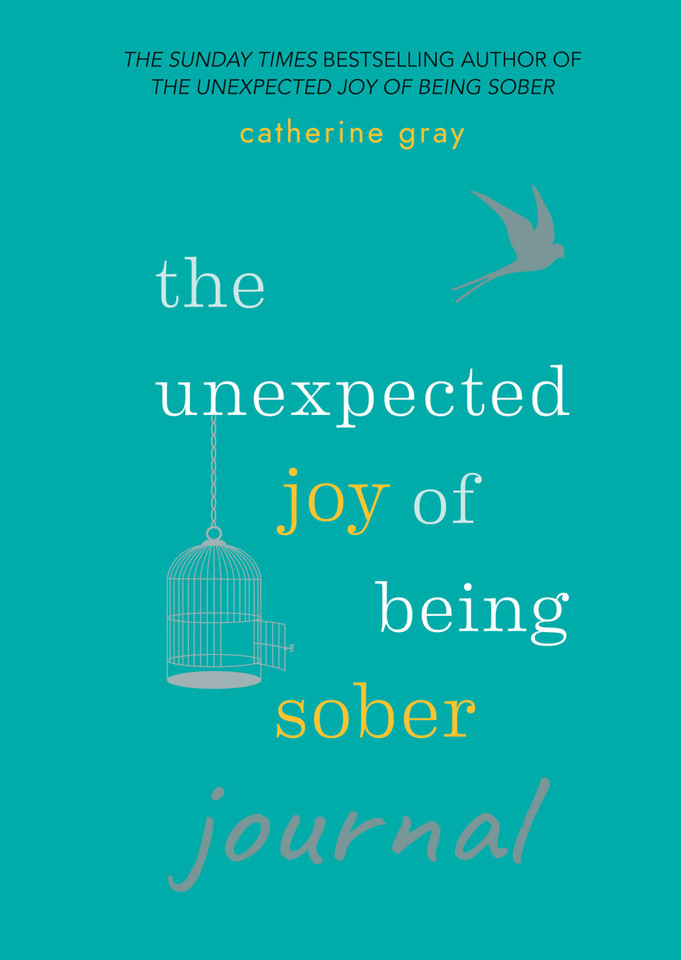 Unexpected Joy of Being Sober Journal book cover by Catherine Gray
