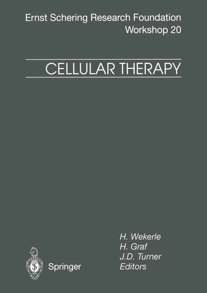 Cellular Therapy (Ernst Schering Foundation Symposium Proceedings #20) book cover by 