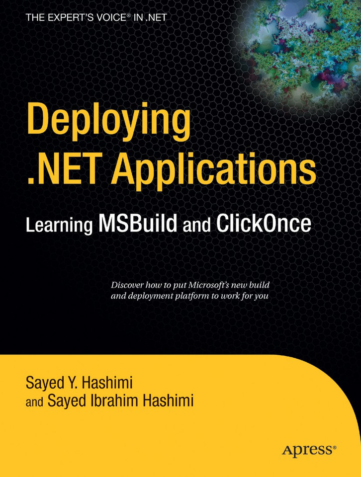 Deploying .NET Applications: Learning MSBuild and ClickOnce book cover by Sayed Hashimi