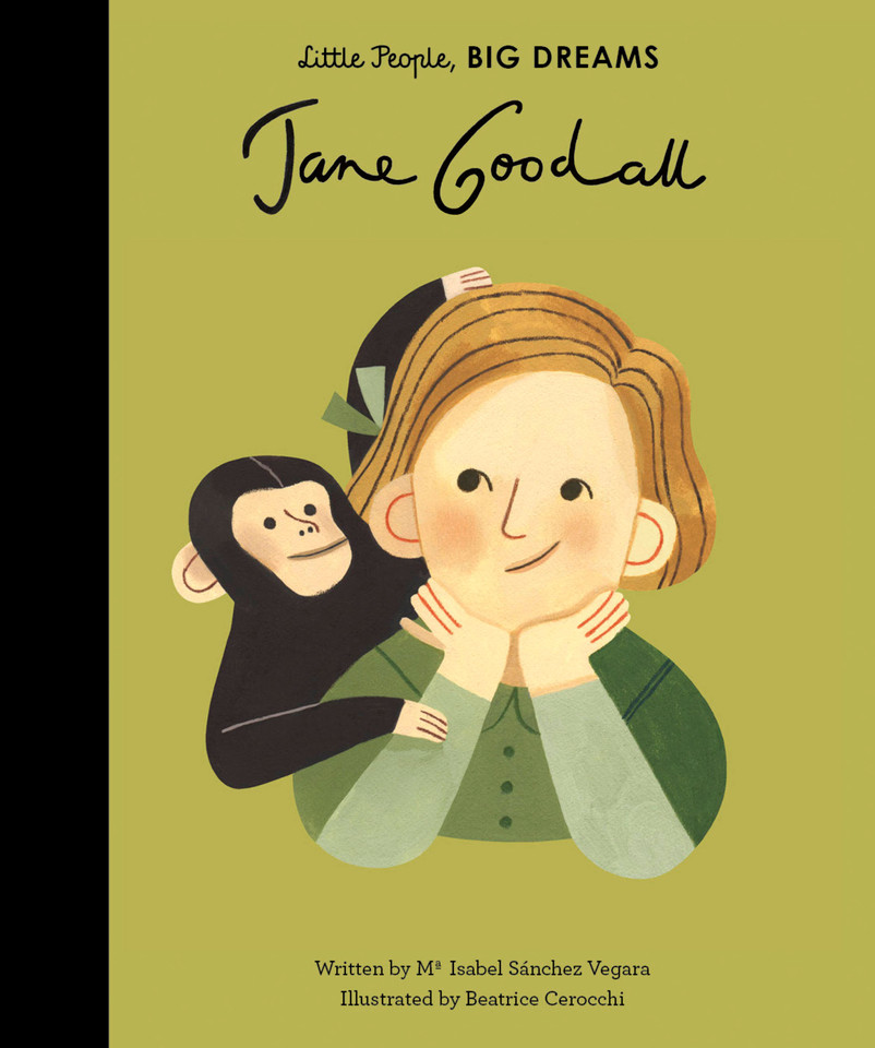 Jane Goodall (Little People, BIG DREAMS) book cover by Maria Isabel Sanchez Vegara