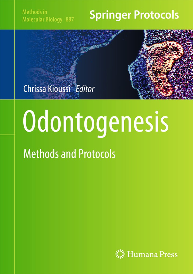 Odontogenesis: Methods and Protocols (Methods in Molecular Biology #887) book cover by 