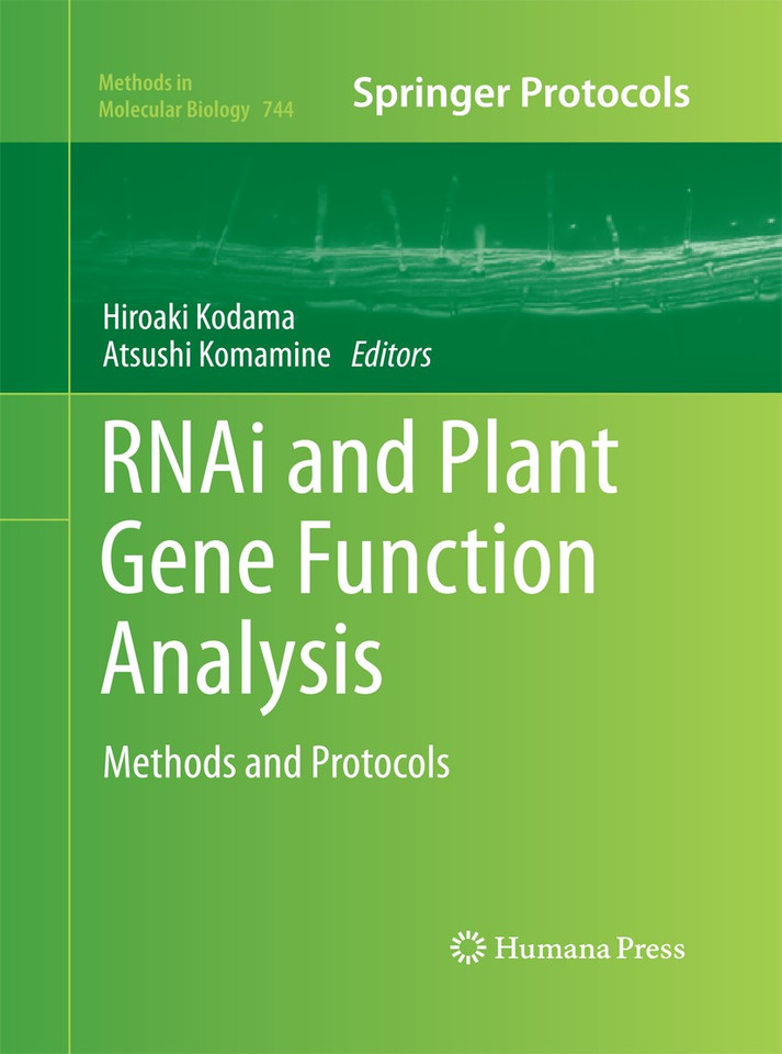 RNAi and Plant Gene Function Analysis: Methods and Protocols (Methods in Molecular Biology #744) book cover by 