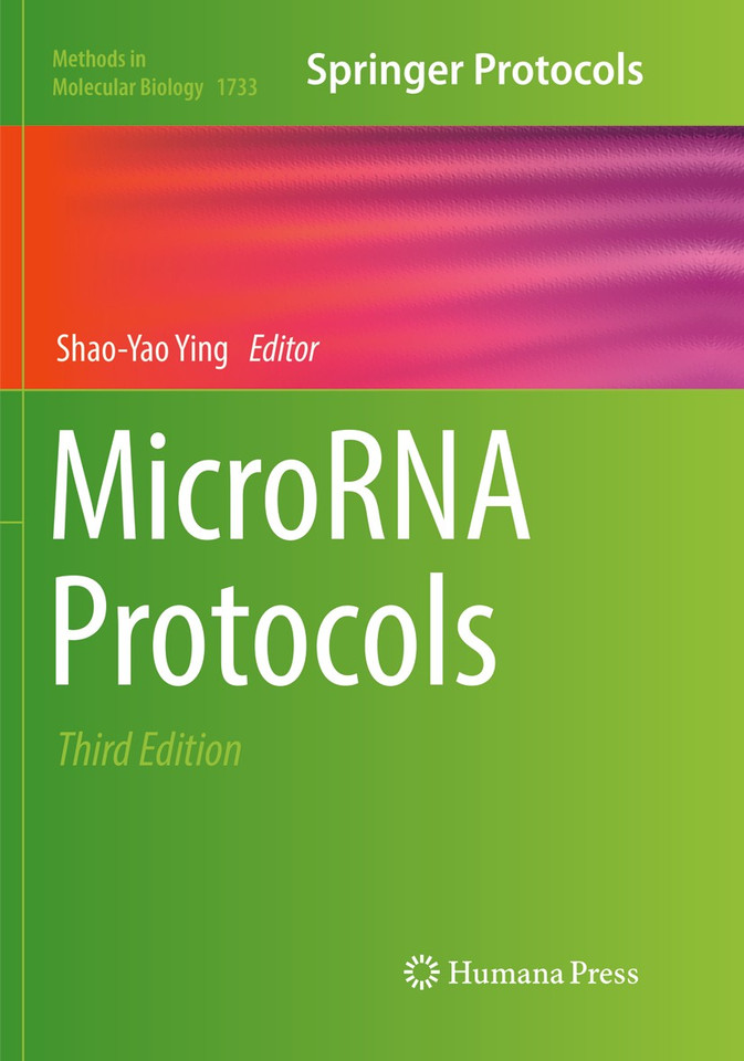 MicroRNA Protocols (Methods in Molecular Biology #1733) book cover by 