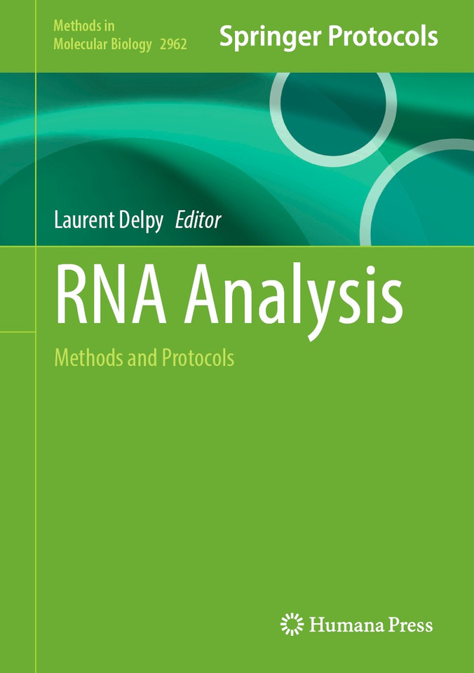 RNA Analysis: Methods and Protocols (Methods in Molecular Biology #2962) book cover by 