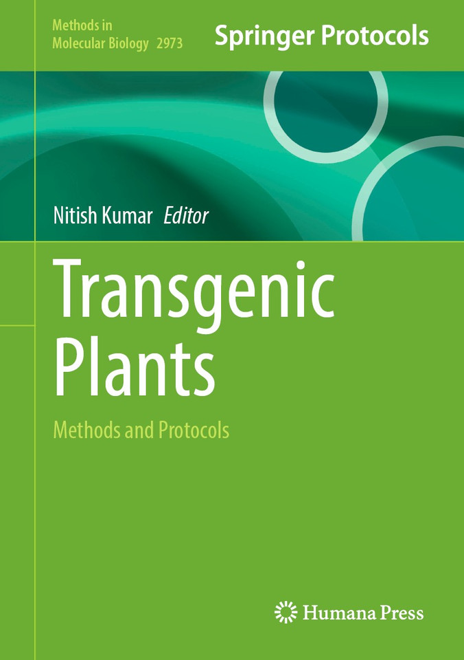 Transgenic Plants: Methods and Protocols (Methods in Molecular Biology #2973) book cover by 