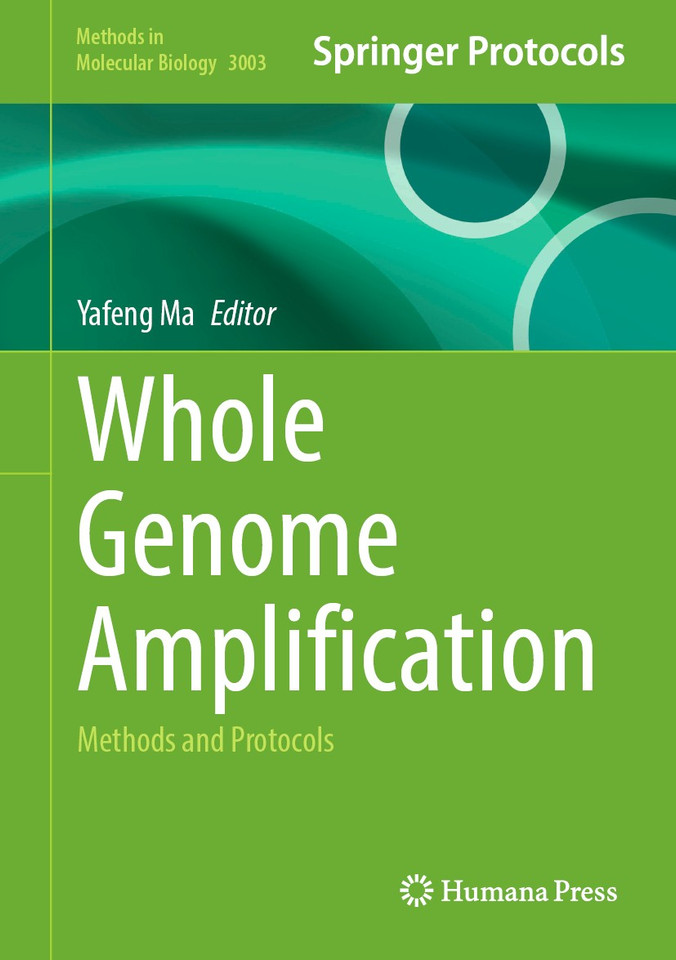 Whole Genome Amplification: Methods and Protocols (Methods in Molecular Biology #3003) book cover by 