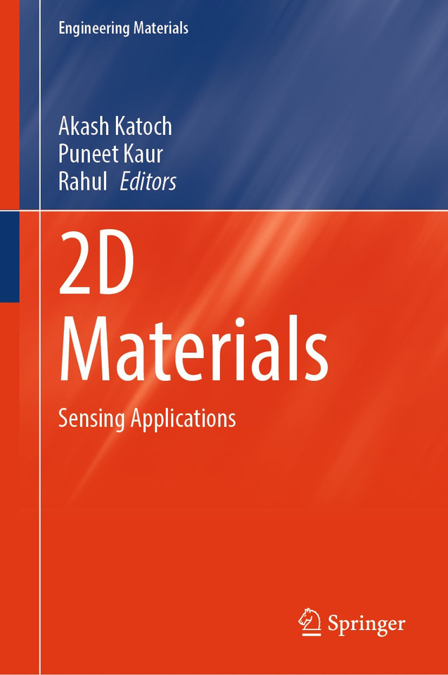 2D Materials: Sensing Applications (Engineering Materials) book cover by 