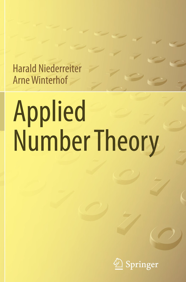 Applied Number Theory book cover by Harald Niederreiter, Arne Winterhof