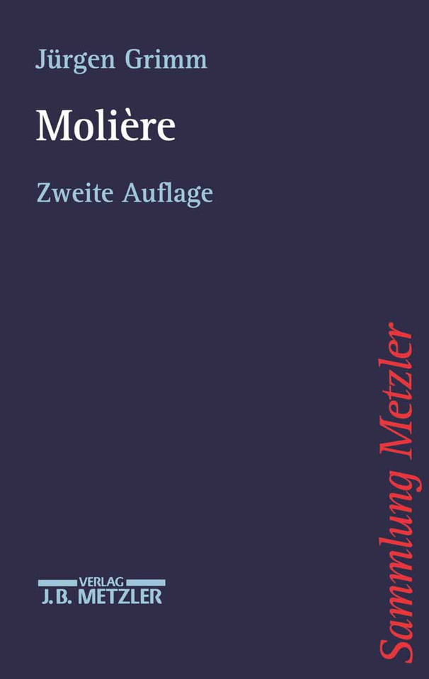 Molière (Sammlung Metzler) book cover by Jürgen Grimm