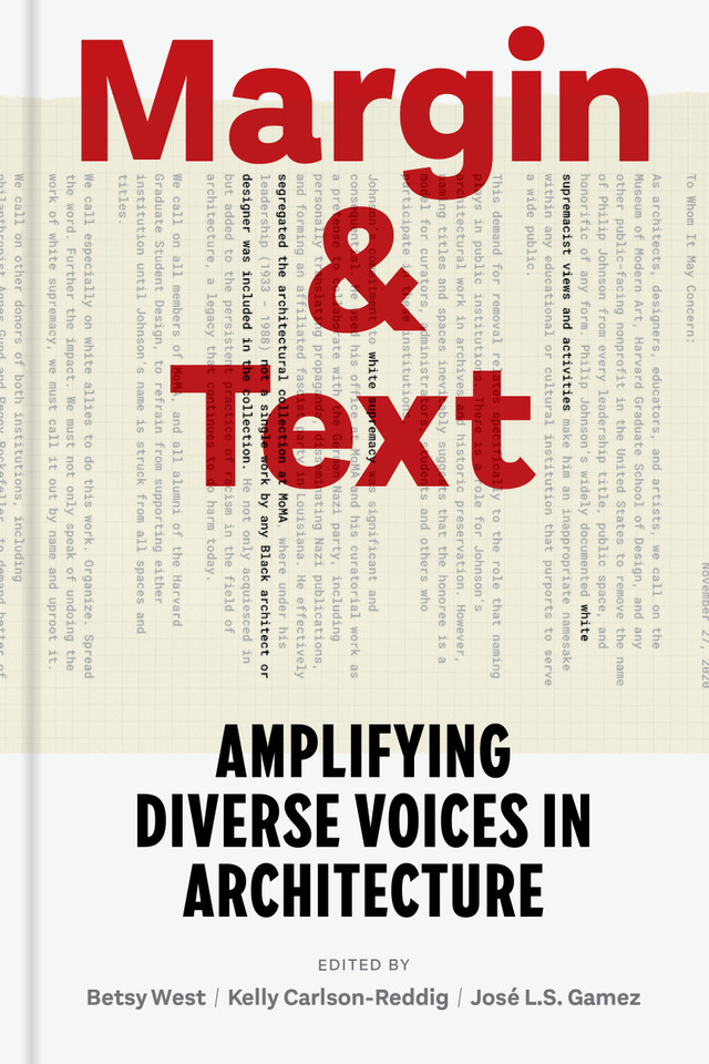 Margin and Text: Amplifying Diverse Voices in Architecture book cover by 