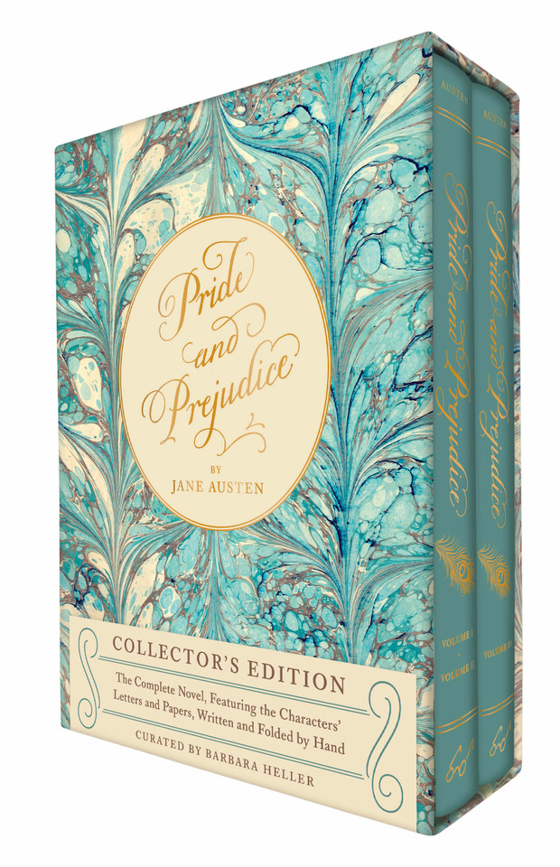 Pride and Prejudice (Collector’s edition): The Complete Novel, Featuring the Characters’ Letters and Papers, Written and Folded by Hand (Handwritten Classics) book cover by Jane Austen, Barbara Heller