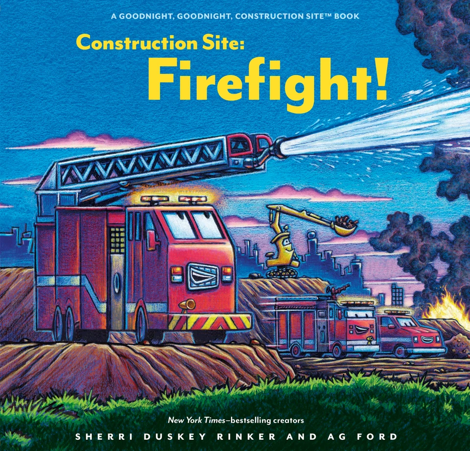 Construction Site: Firefight! (Goodnight Construction Site) book cover by Sherri Duskey Rinker