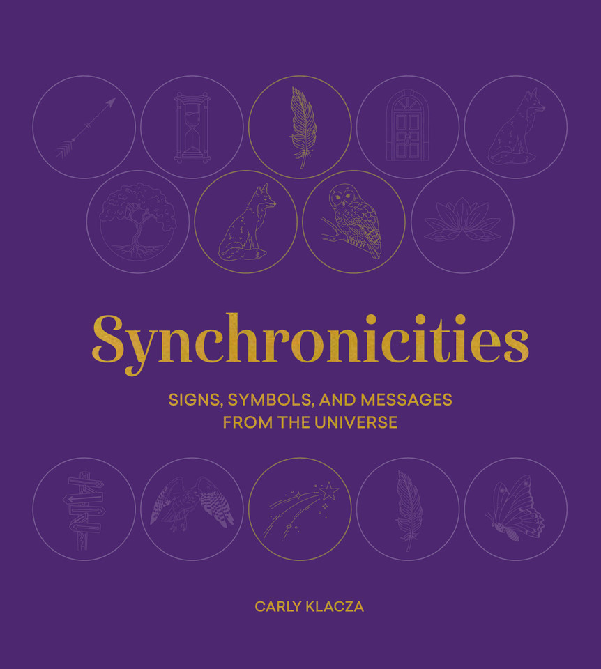 Synchronicities: Signs, symbols, and messages from the universe book cover by Carly Klacza